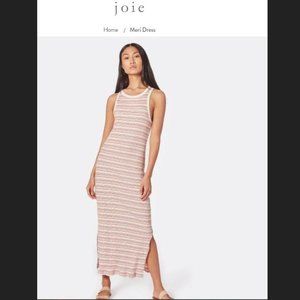 Joie Meri Striped  Maxi Dress Sz Small